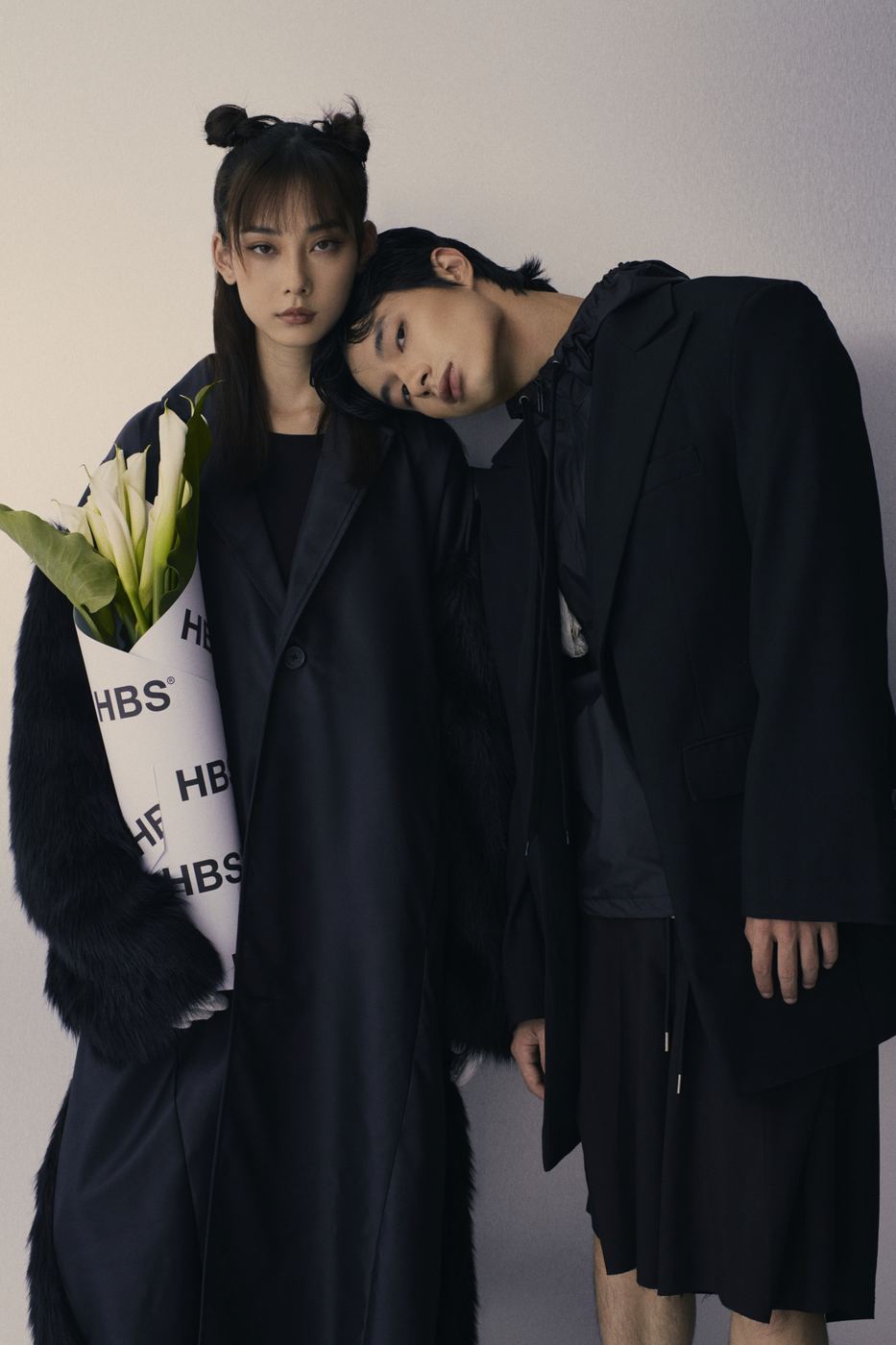 A head resting on a shoulder